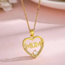 Emma | Collier Cœur Zircon Acier Inoxydable