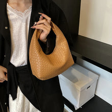 Margaux | Sac Besace Tressé Effet Croco - Camel