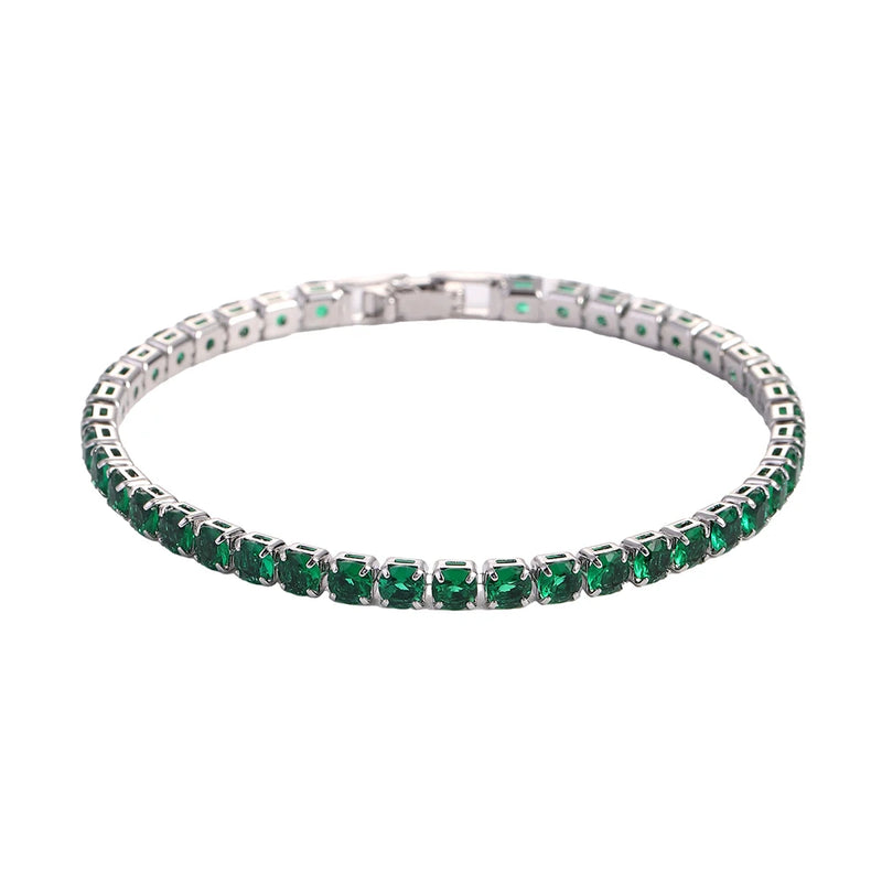 Nova | Bracelet Tennis Zircon 4 mm - Vert