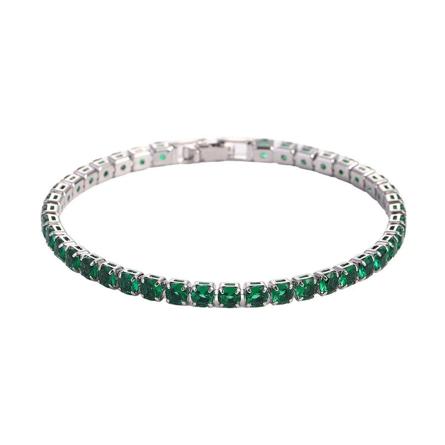 Nova | Bracelet Tennis Zircon 4 mm - Vert