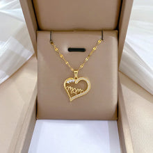 Emma | Collier Cœur Zircon Acier Inoxydable