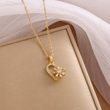 Emma | Collier Cœur Zircon Acier Inoxydable
