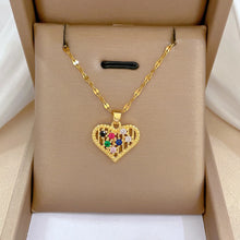 Emma | Collier Cœur Zircon Acier Inoxydable