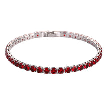 Nova | Bracelet Tennis Zircon 4 mm - Rouge