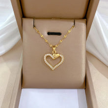 Emma | Collier Cœur Zircon Acier Inoxydable