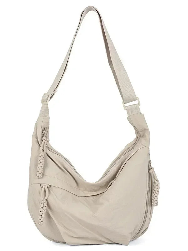Manon | Sac Besace Souple pour Femme - Crème