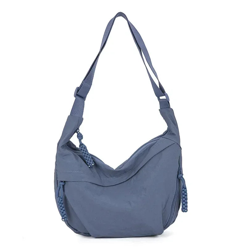 Manon | Sac Besace Souple pour Femme - Bleu Denim