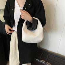 Margaux | Sac Besace Tressé Effet Croco - Crème