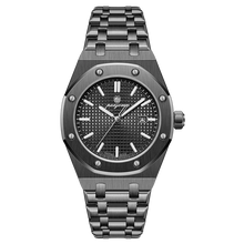 Victor | Montre Homme Carrée en Acier - Noir