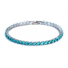 Nova | Bracelet Tennis Zircon 4 mm - Bleu