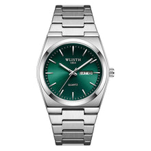 Louis | Montre Homme Acier Date & Jour - Vert