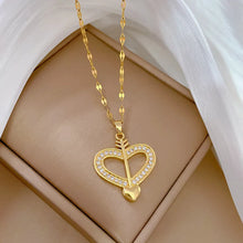 Emma | Collier Cœur Zircon Acier Inoxydable