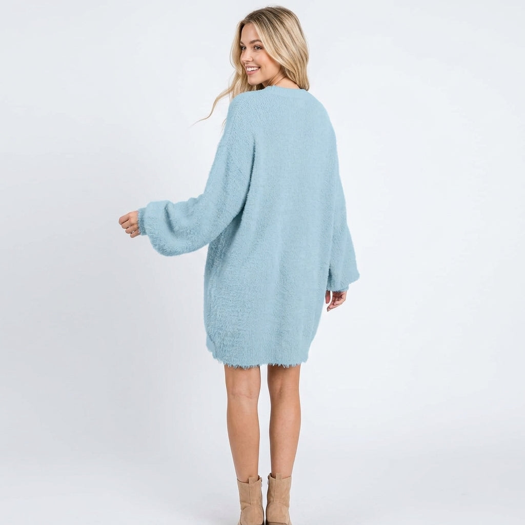 Aurore | Robe Pull Oversize Manches Chauve-Souris