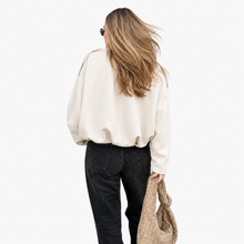 Élise | Veste Oversize Bombée - Crème
