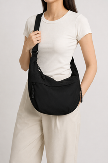 Manon | Sac Besace Souple pour Femme - Noir