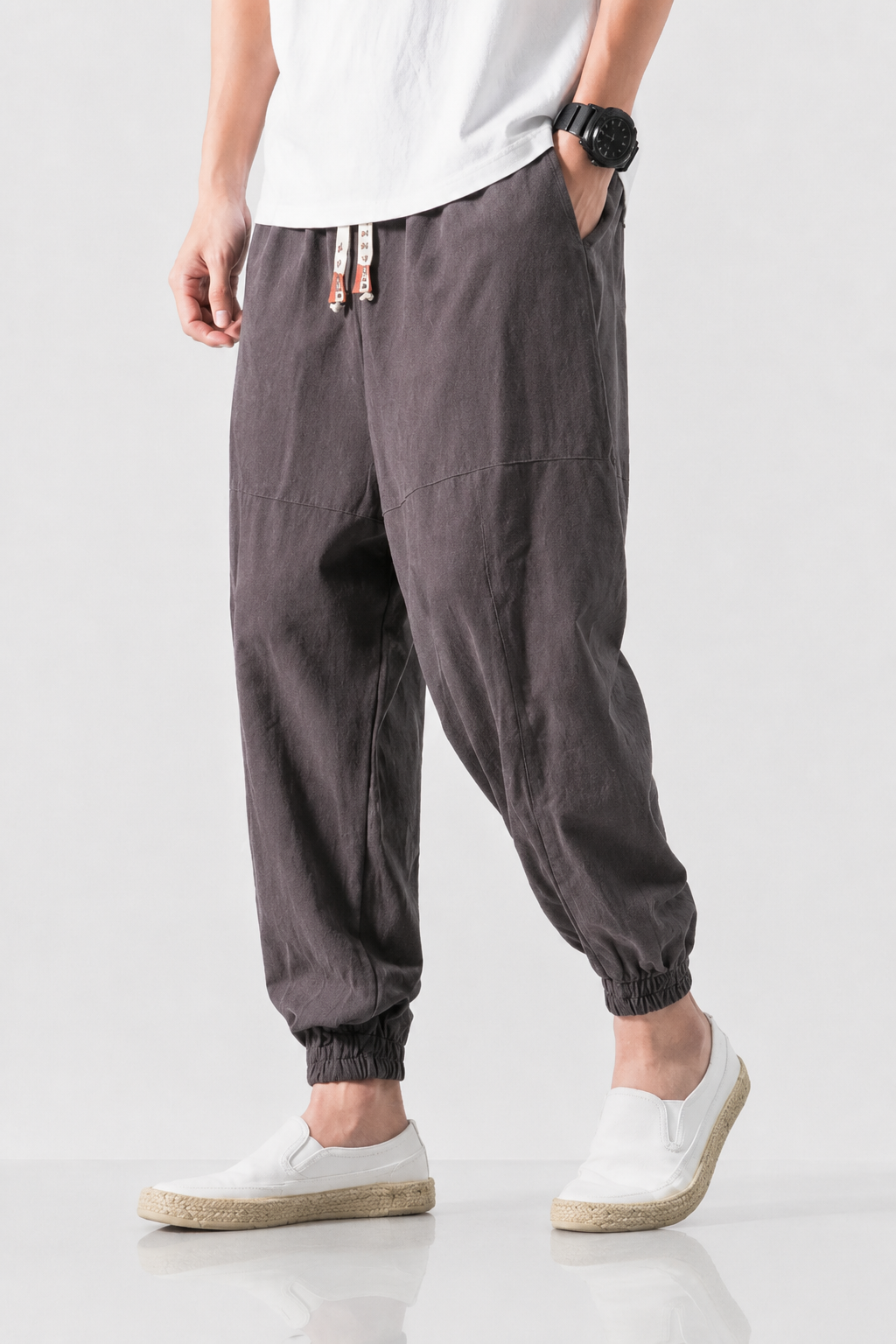 Marius | Pantalon Large Homme Coton Lin