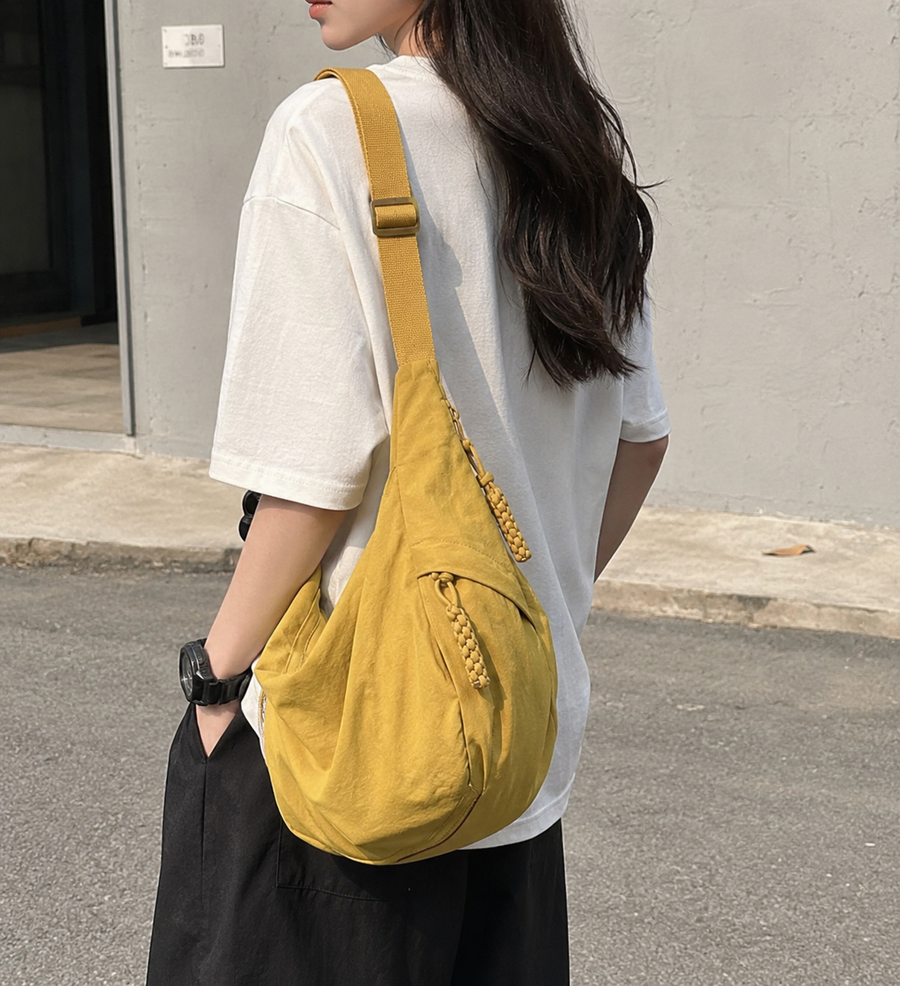 Manon | Sac Besace Souple pour Femme - Moutarde
