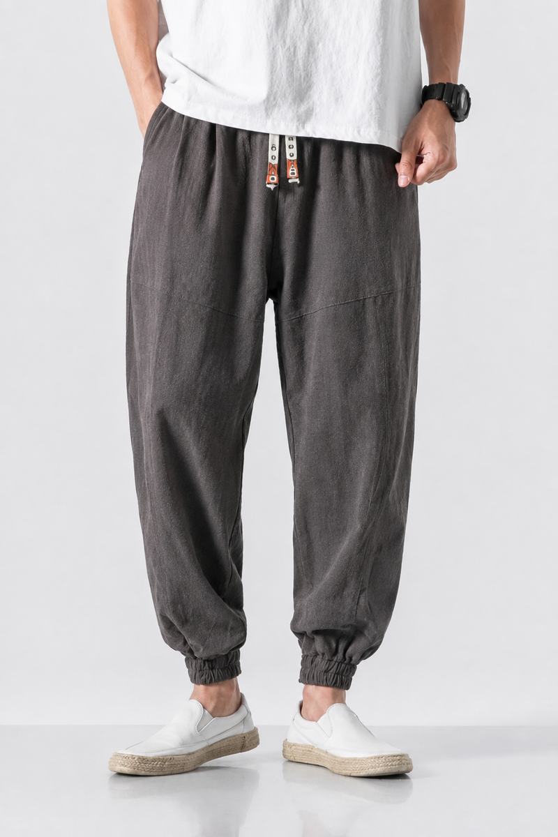 Marius | Pantalon Large Homme Coton Lin