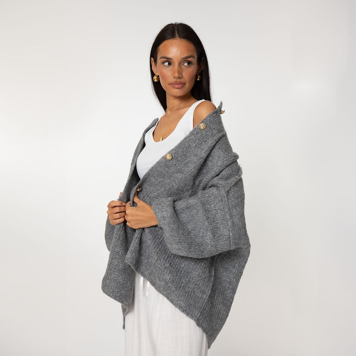 Gilet oversize « CozyGlam »