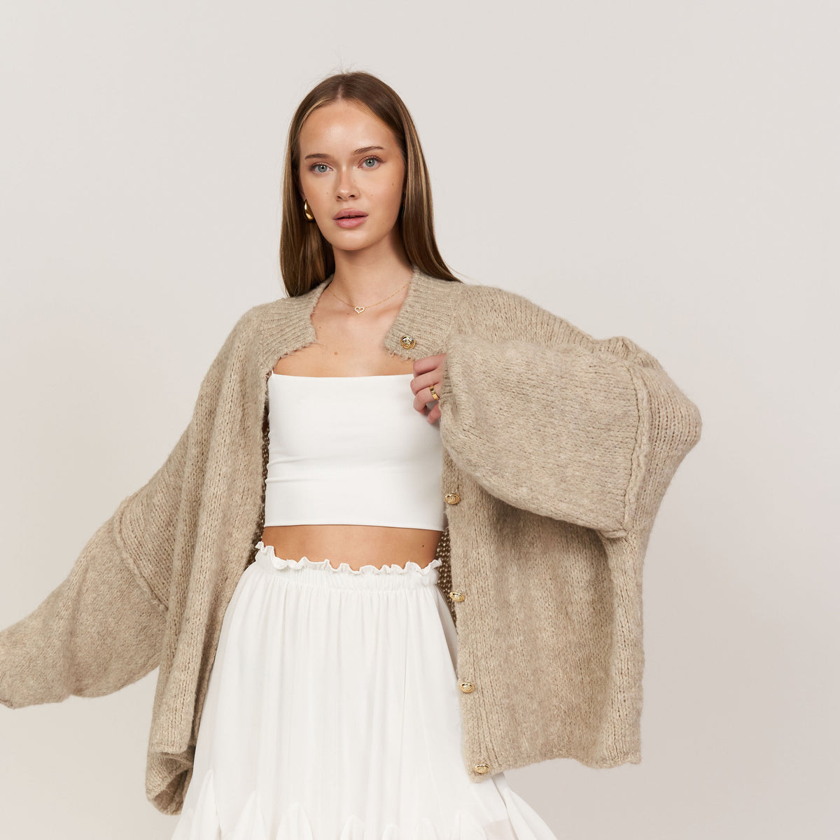 Gilet oversize « CozyGlam »